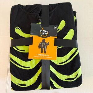 Hyde & Eek! Women's Glow-in-the-Dark Skeleton Sleepwear - Black and Green